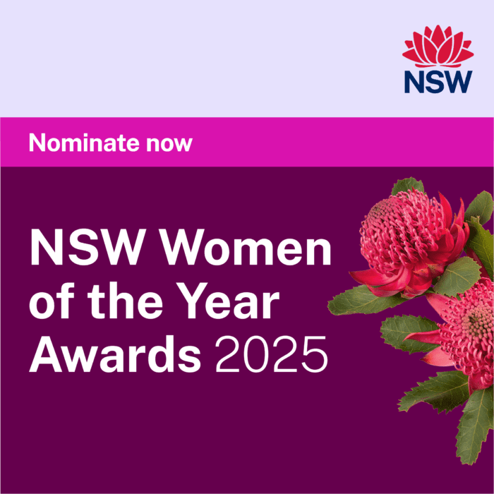 Media Release: NSW Women of the Year Awards 2025 nominations now open